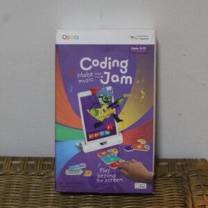 Osmo. Coding.  Make Music and Jam. Ages. 5-12 Grows with your child. Play beyond